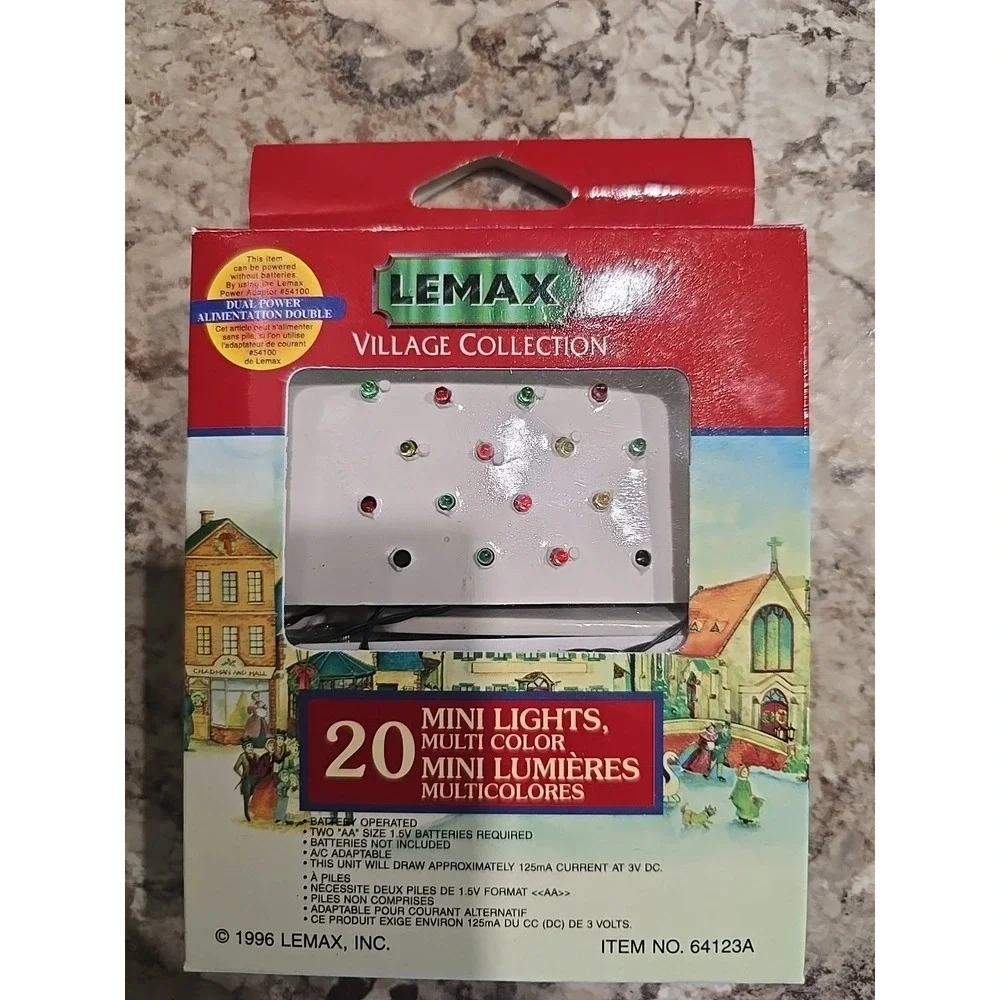 Lemax Village Collection 20 Mini Lights Multi Color‎ Item 64123A